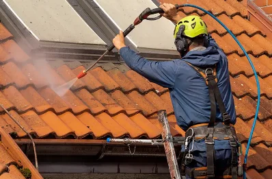 Démoussage et hydrofuge de toiture à Vaufrey